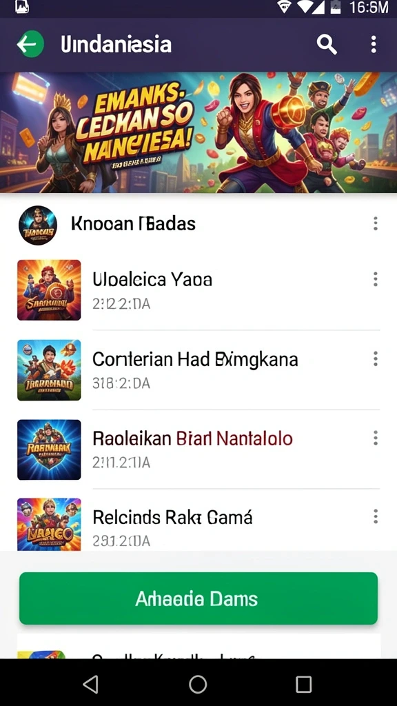 Misi dan tantangan menarik yang tersedia.