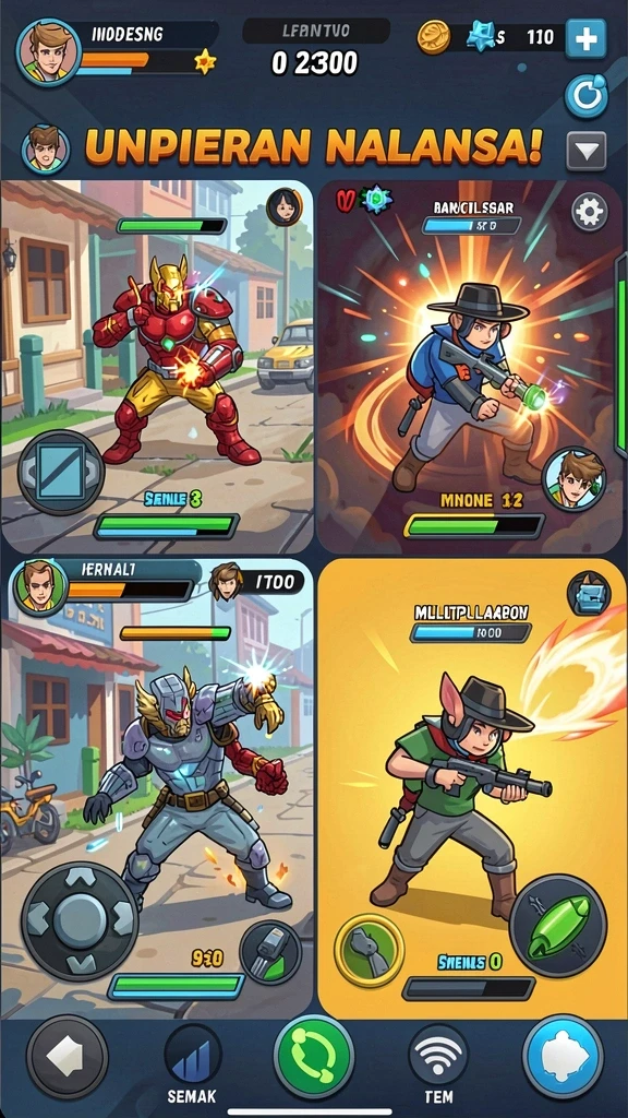 Tangkapan layar memperlihatkan level baru yang penuh tantangan.