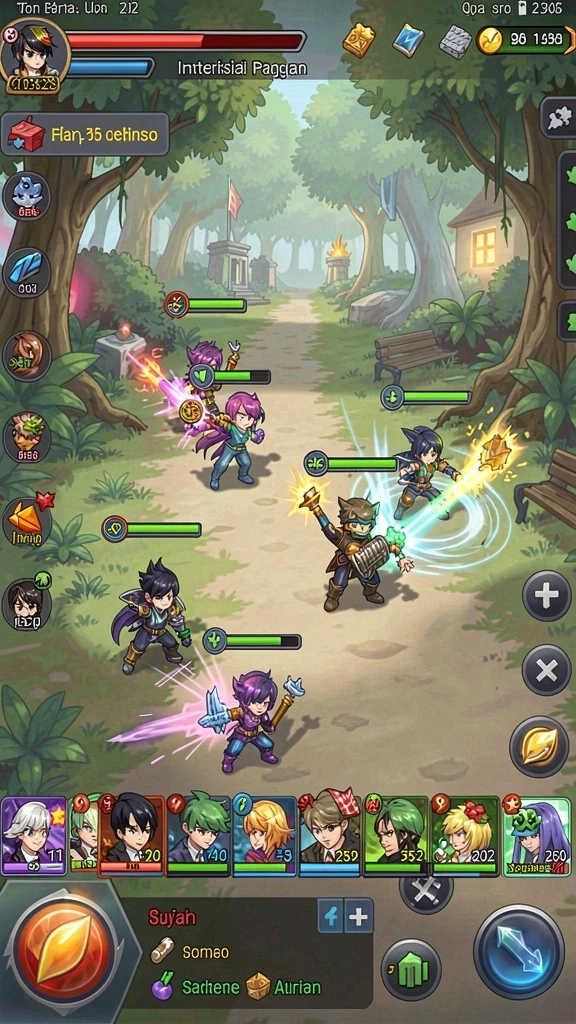 Aksi seru dalam mode multiplayer dengan teman.