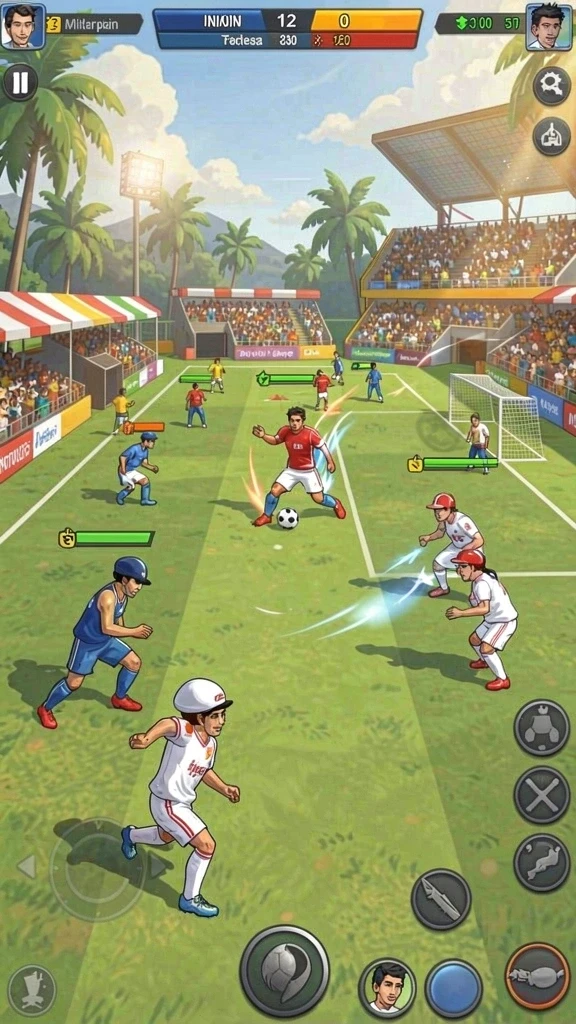 Karakter penuh warna dan unik dalam gameplay.