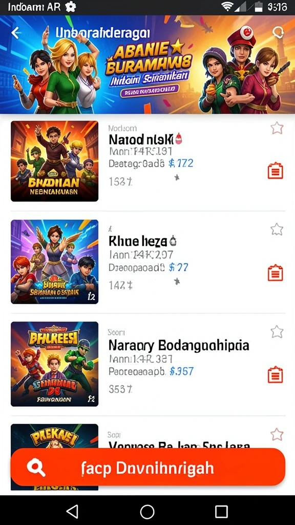 Fitur chat untuk berinteraksi dengan pemain lain.