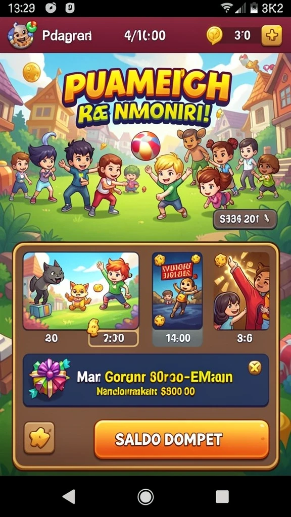 Contoh kartu bingo yang siap untuk dimainkan.
