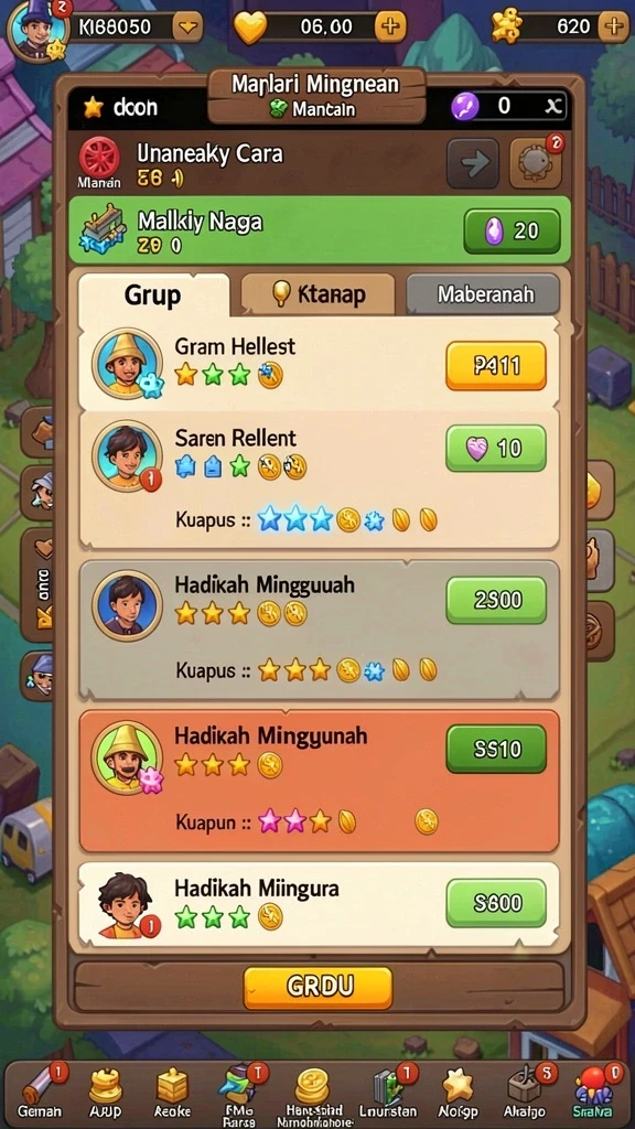 Grafis yang menarik dan penuh warna.
