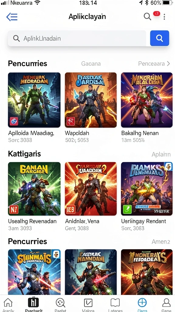 Screenshot ini menunjukkan fitur hasil pengundian secara real-time.