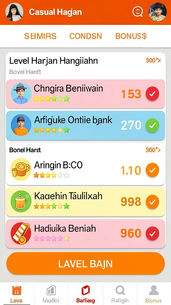Tampilan antarmuka yang menarik dan user-friendly.