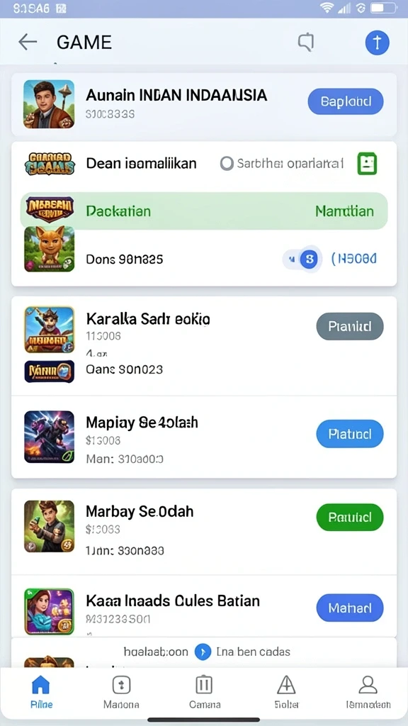 Fitur level dan reward yang memotivasi untuk bermain lebih lama.