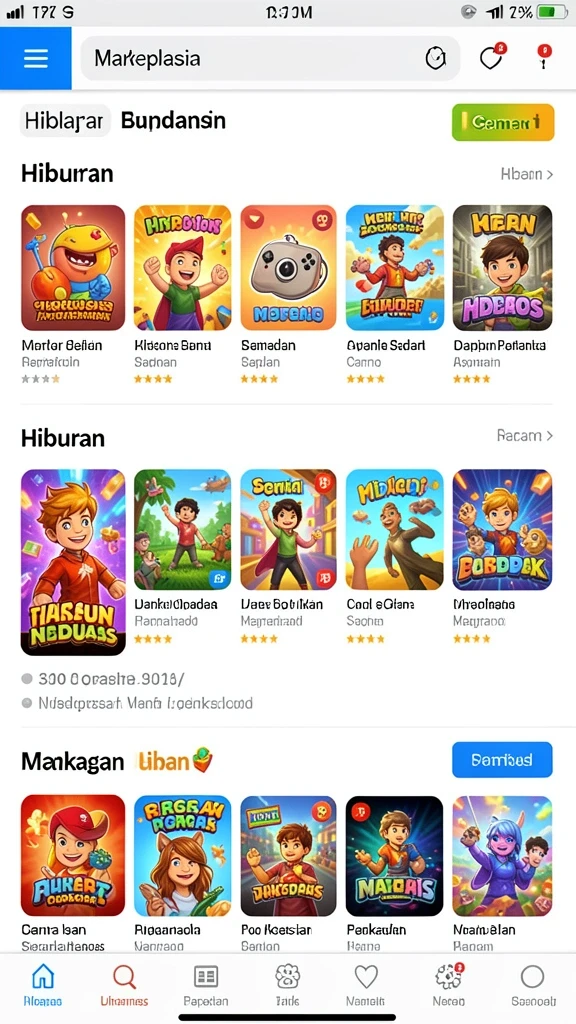 Tampilan antarmuka yang modern dan atraktif.