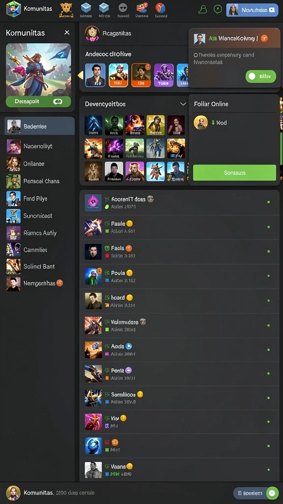 Tampilan awal game yang menarik dan interaktif.