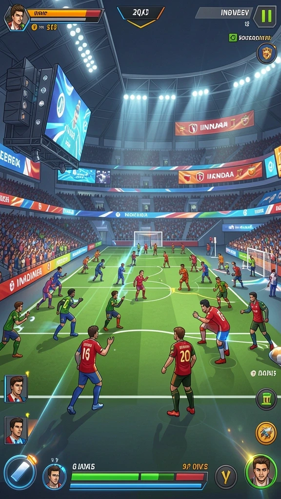 Mode liga yang menantang dengan pemain dunia.