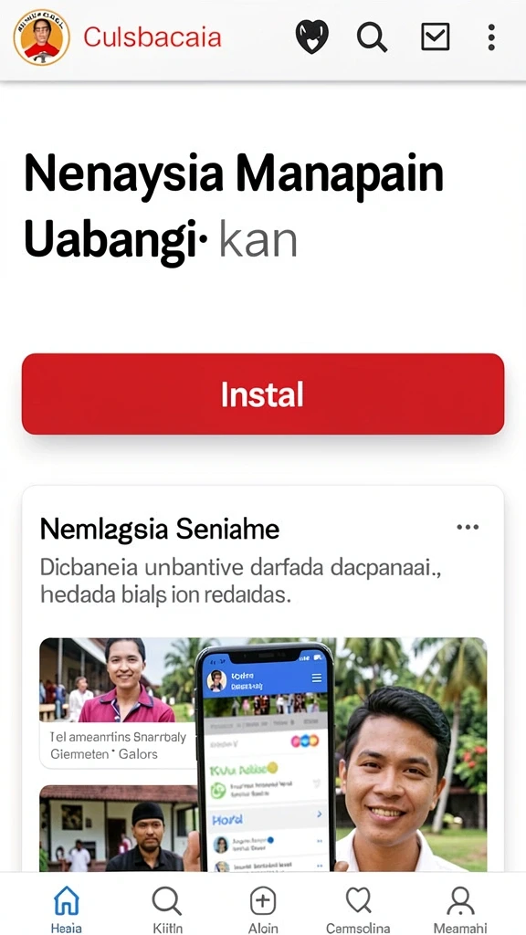 Tampilan antarmuka TEGALTOTO yang menarik dan user-friendly.