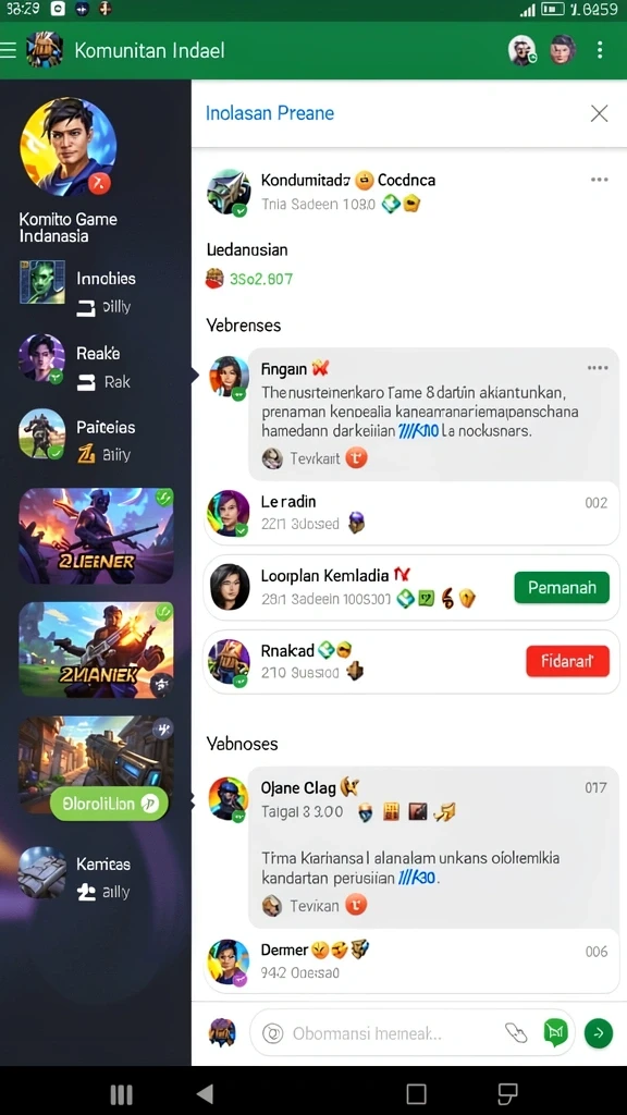 Tampilan menarik pada layar utama VM777.