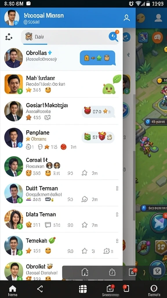 Tangkapan layar memperlihatkan mode multiplayer dengan teman-teman.
