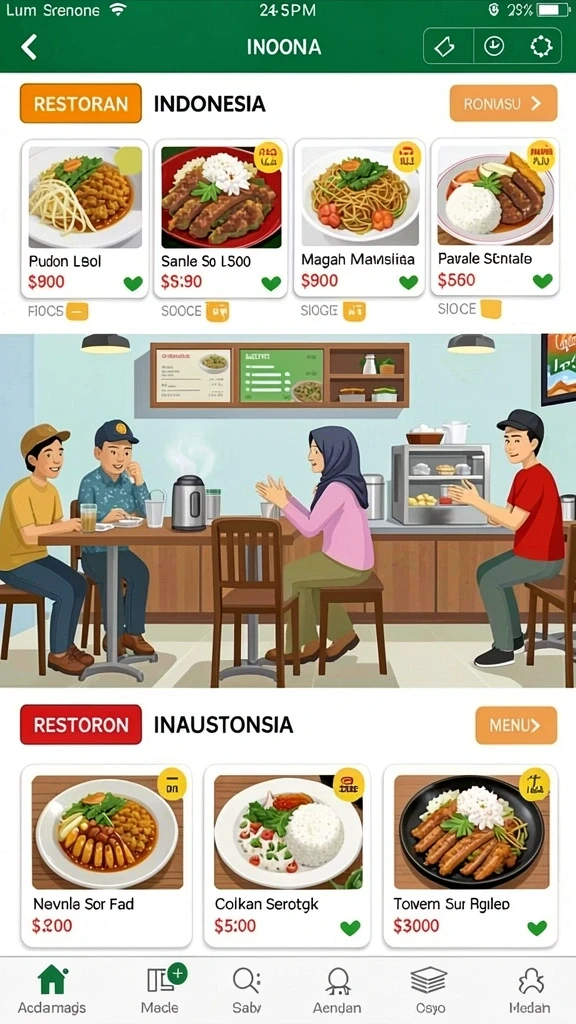 Antarmuka pengguna yang ramah dan menarik.